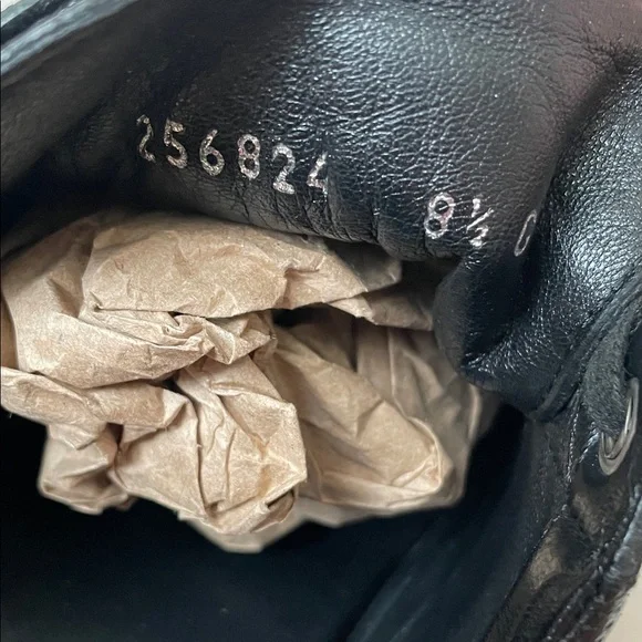 Gucci black Nappa leather shoes size 8.5 Italian 9.5 US